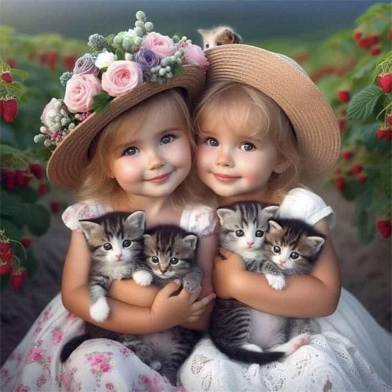 

DIY Алмазная картина Прекрасный ребенок вышивка крестом набор Мозаичное искусство Алмазная картина Полный круг Алмазное украшение для дома Round 50x50cm