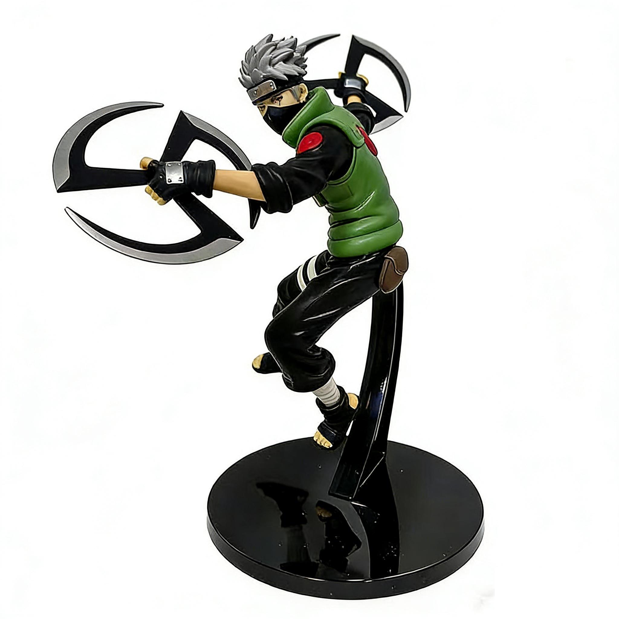 New Anime Sasuke Kakashi Uzumaki Gaara Battle Form Action Figure Cartoon Collectiable Model Toy Handheld Trendy Gift NARUTO Poseable Articulated Scale