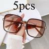 5pcs Korean Sunglasses Fashion Anti Ultraviolet Sun Glasses for Men Women Eyewear