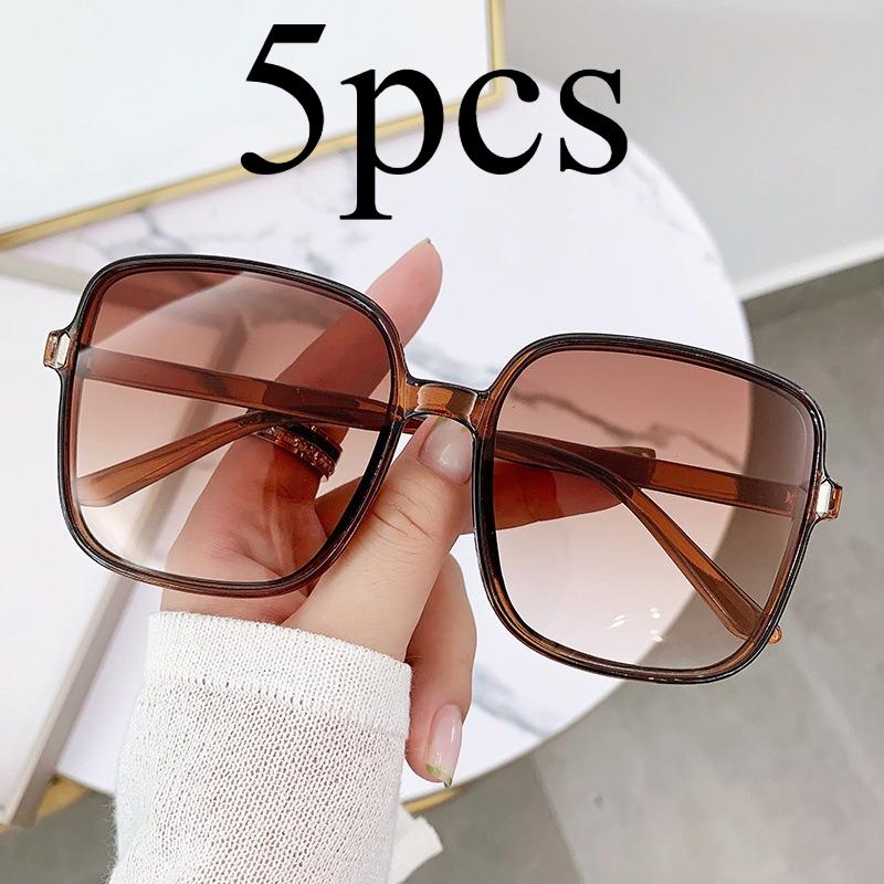 5pcs Korean Sunglasses Fashion Anti Ultraviolet Sun Glasses for Men Women Eyewear