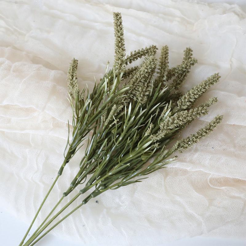 1 pęczek realistyczne sztuczne lawendowe kłosy pszenicy wiejski styl wieczne kwiaty ogród weselny