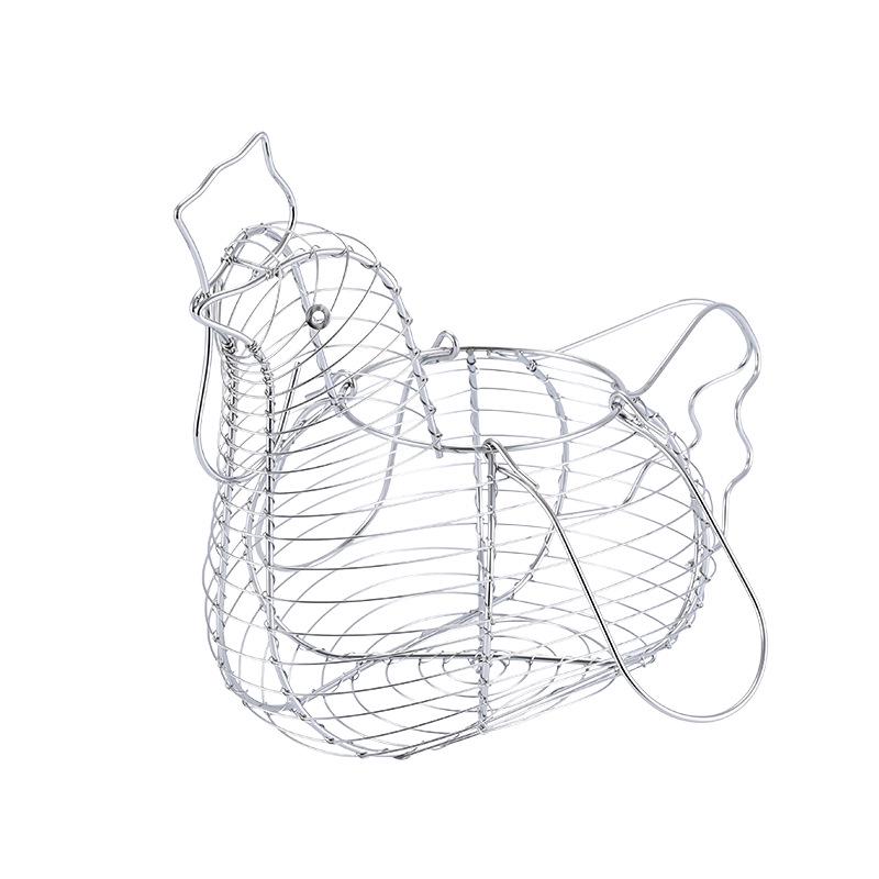 Ruční košík na vejce z kovaného železa