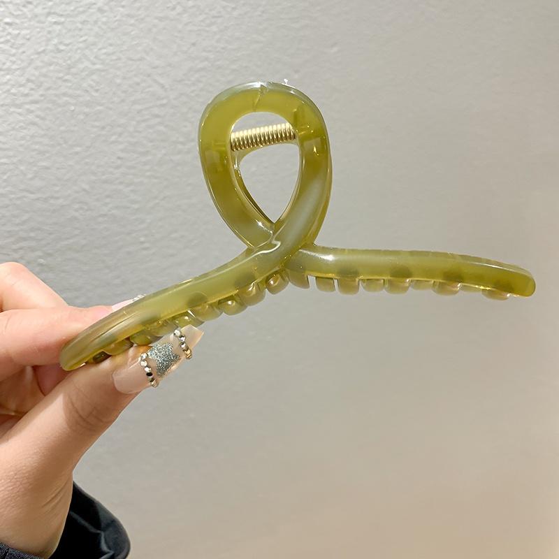 

13 Cm Jelly Color Hair Clip Oversized Acrylic Hairpin For Women Girls Back Of Head Tie Hair Hair Clamp Fashion Hair Acces