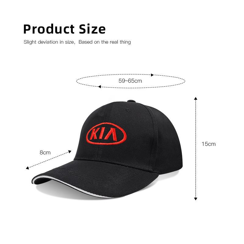 Auto KIA Besticktes Abzeichen Baseballkappe Schirmmütze Ventil für KIA EV6 Stinger RIO Sorento Picanto Ceed Borrego Syros K4 K5 Sonet
