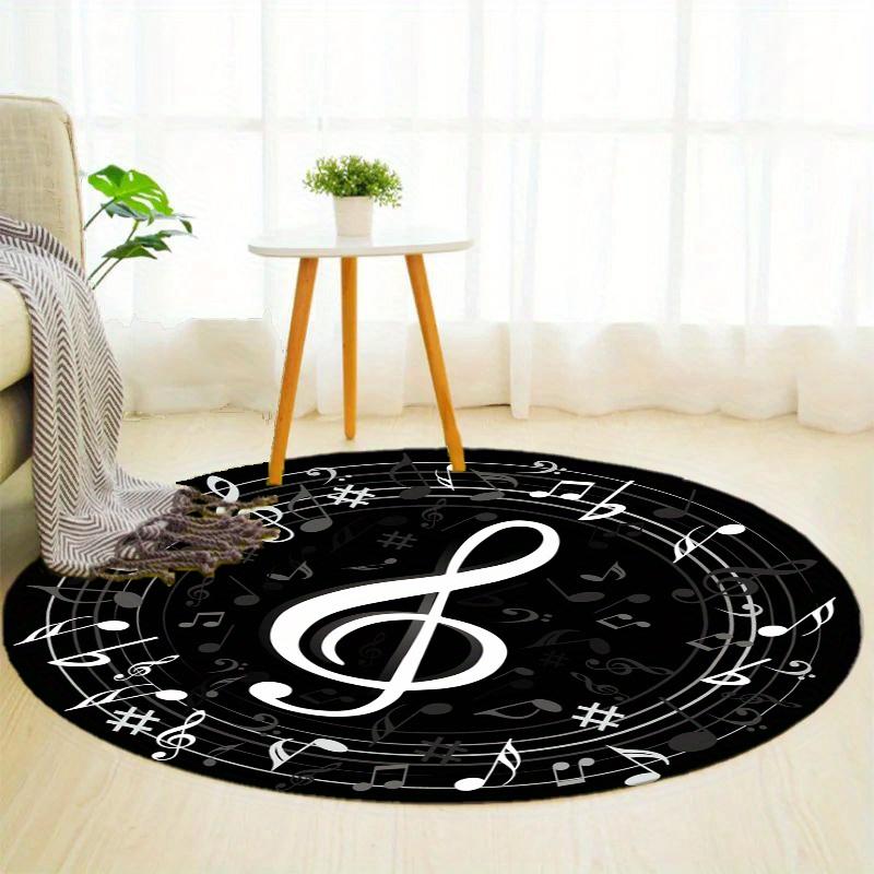 S Music Hit Cd Round Rug Nonslip Area Rug Office Chair Mat Carpet For Living Room Bedroom Home Decor
