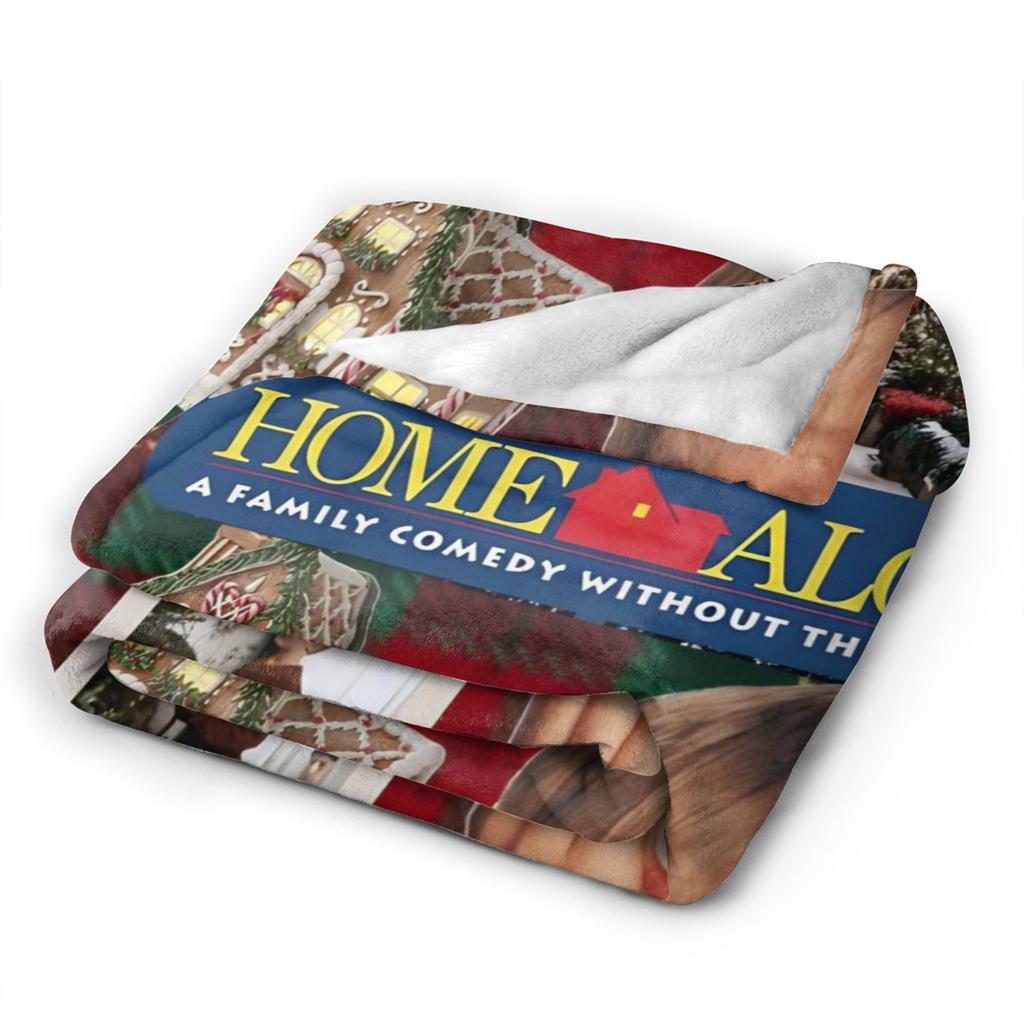 Home Alone Christmas Comedy Film Printed Blanket For Men Women Warm Cozy Fluffy Throw Blankets for Living Room Multi-size
