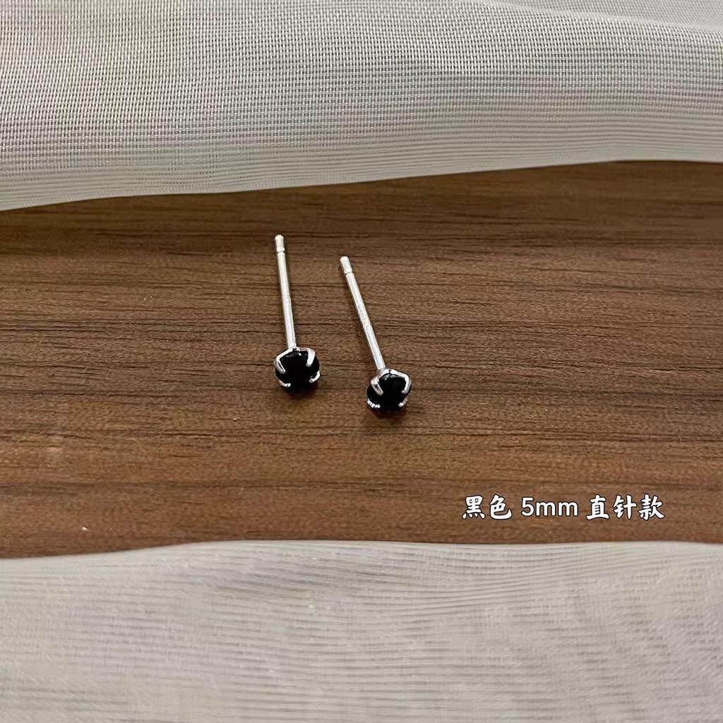Color Zircon Huazi Earrings Super Flash Dopamine 925 Earrings 2025 New Popular High-end Ear