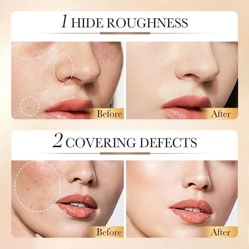 Bioaoua Reis Puder Feuchtigkeitsspendende BB Cream Verfeinernde Gesichts- und Aufhellende