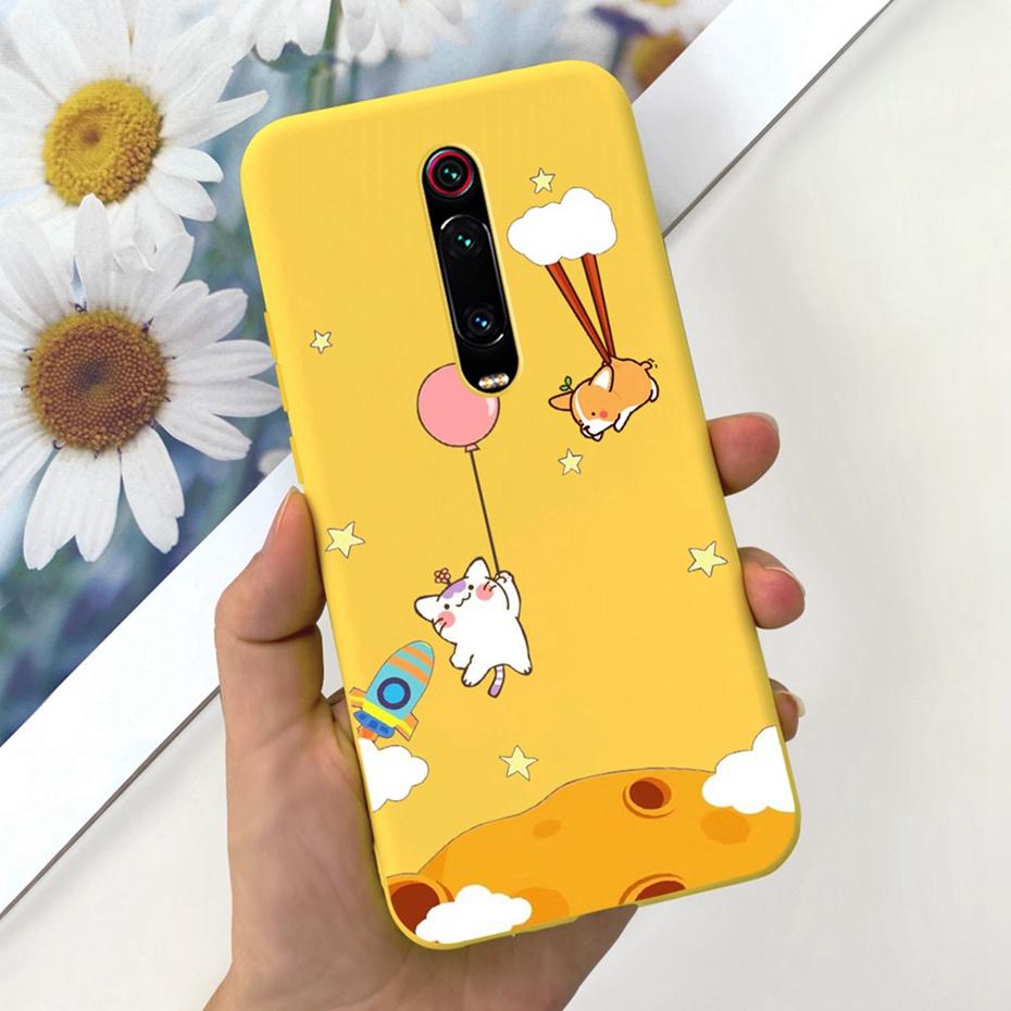 Kreslený obal pro Xiaomi Mi 9T Pro Mi9T Roztomilý barevný měkký silikonový zadní kryt pro Xiaomi Mi 9T 9 T 9TPro Pouzdra na telefon