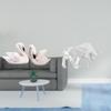Elegant Resin Swan And Bull Sculptures for Home Office Bedroom Living Room Christmas Modern Abstract