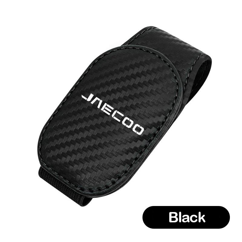 

Magnetic Leather Eyeglass Clip Car Sun Visor Glasses Clip For Chery Jaecoo J7 J8 2026 2026 2026 Interior Car Accessories чёрный
