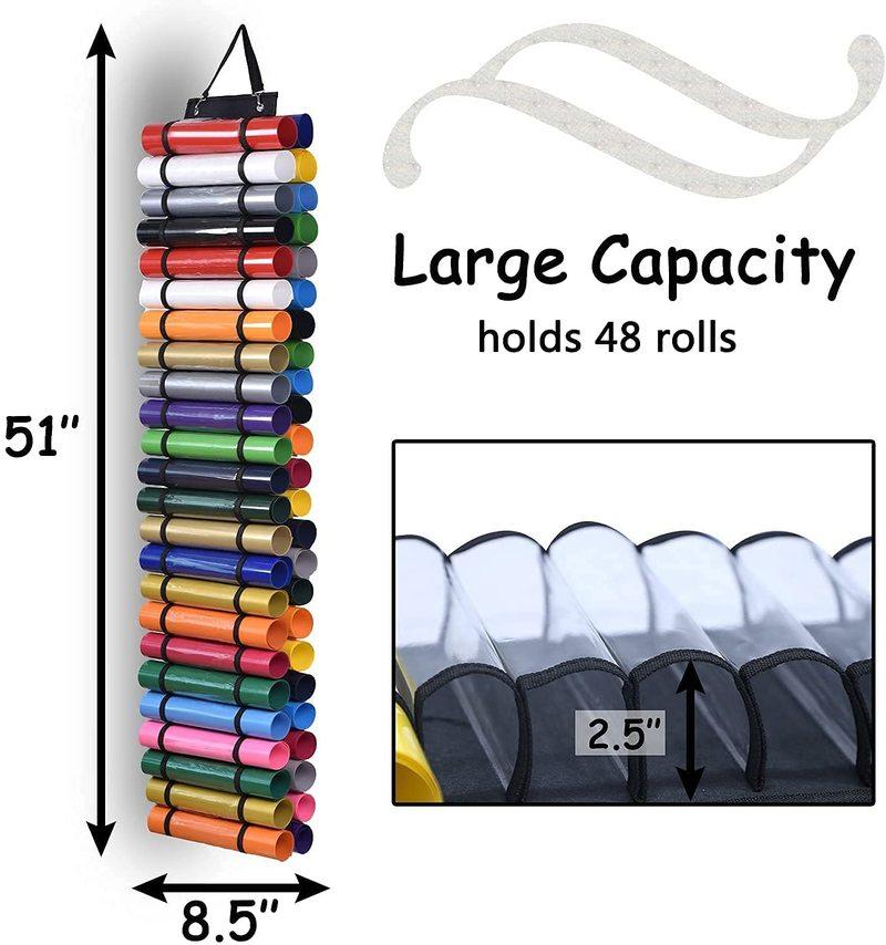 Craft Storage Organizer Vinyl Roll Holder Vinyl Storage Rack Hanging Closet