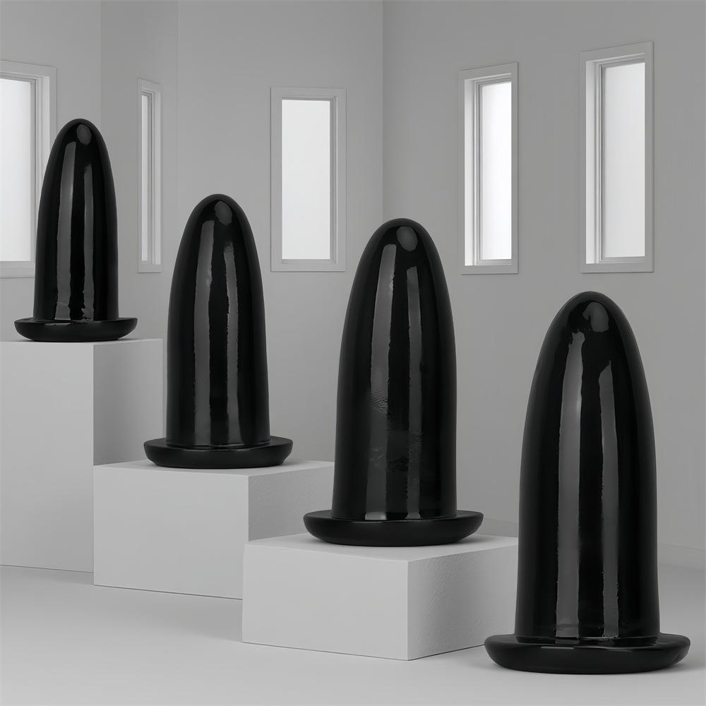 Black PVC Dildo Simulated Penis Butt Plug with Suction Cup Fisting Sex Toy Strap On Cock Big Dick Realistic Cock