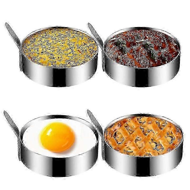 Stainless Steel Non-Stick Egg Frying Rings - Perfect for British Breakfasts