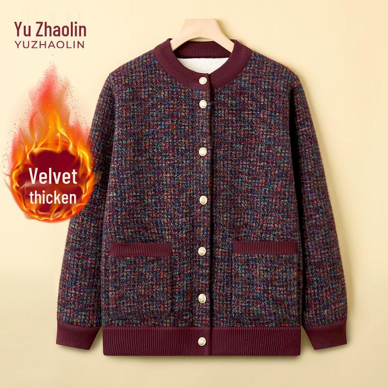Yuzhaolin Women s Warm Knit Cardigan 4XL