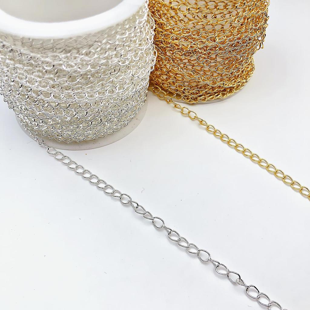 Goldgefüllte 18k farberhaltende Verlängerungskette für DIY-Armbänder und Halsketten in Gold und Silber