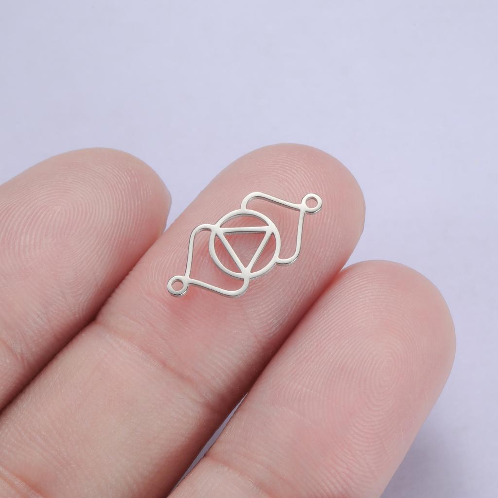 LIKGREAT Yoga Pendant 7Chakra Pendants for DIY Jewelry Handmade Decor Energy Healing Meditation Charm for Bracelet Necklace Gift