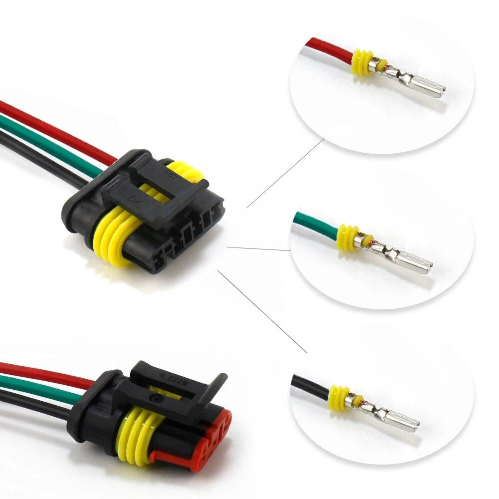 1/2/3/4/5/6 Pin Female Male Way Car Sealed Waterproof Electrical Wire Car Connector Car Plug