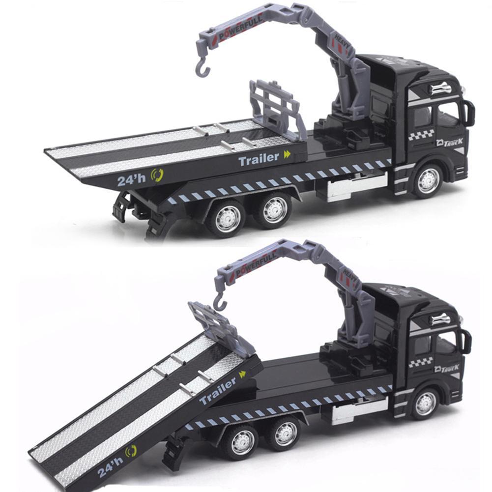 1/48 City Rescue Toy Car, 20cm Alloy Crane Trailer, Truck Trailer, Children's Day Gift Toy Mode