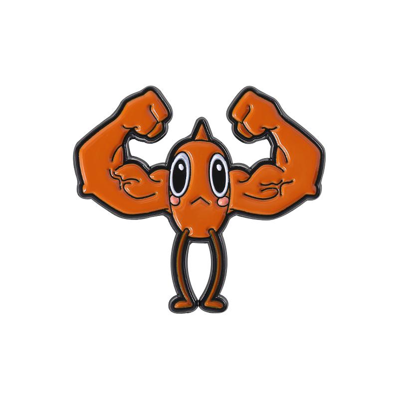 Niedliche Goldfisch-Cartoon-Emaille-Pins, personalisierte Steve-der-Fisch-Broschen, Anstecknadeln, Kleidung, Tierschmuck, Geschenk für Freunde