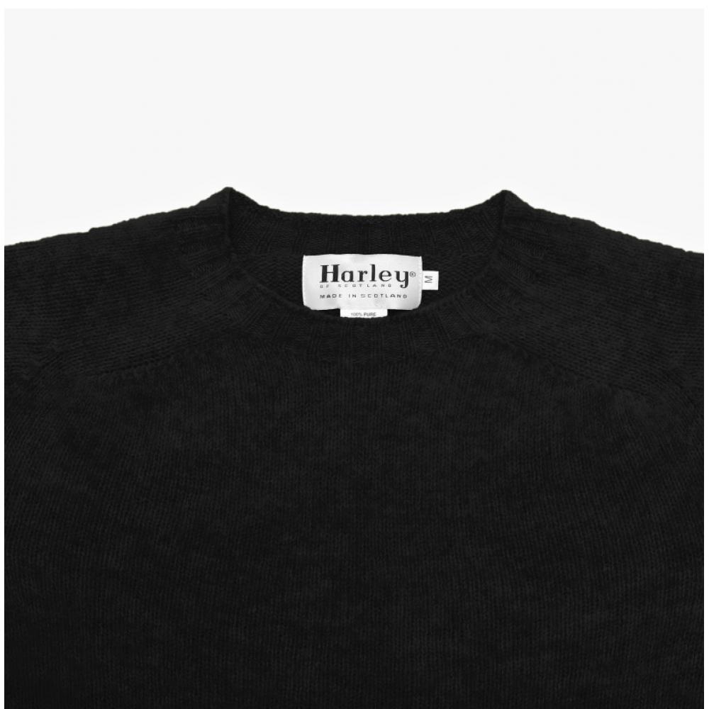 Halliove Scotland M3834 7 Shaggy Black Shaggy Dog Black Hole GarMent Men S Knit