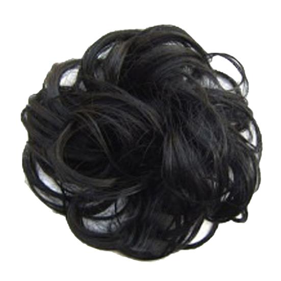 Hair Extension Woman Bun With Wavy Hair Synthetic Bud Hair Chignon Wig