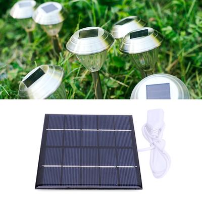 Painel Solar de 1,2W Saída USB Painel de Carregamento Solar Portátil Fonte de Alimentação Móvel para Carregador 3.7 Baterias Suprimentos