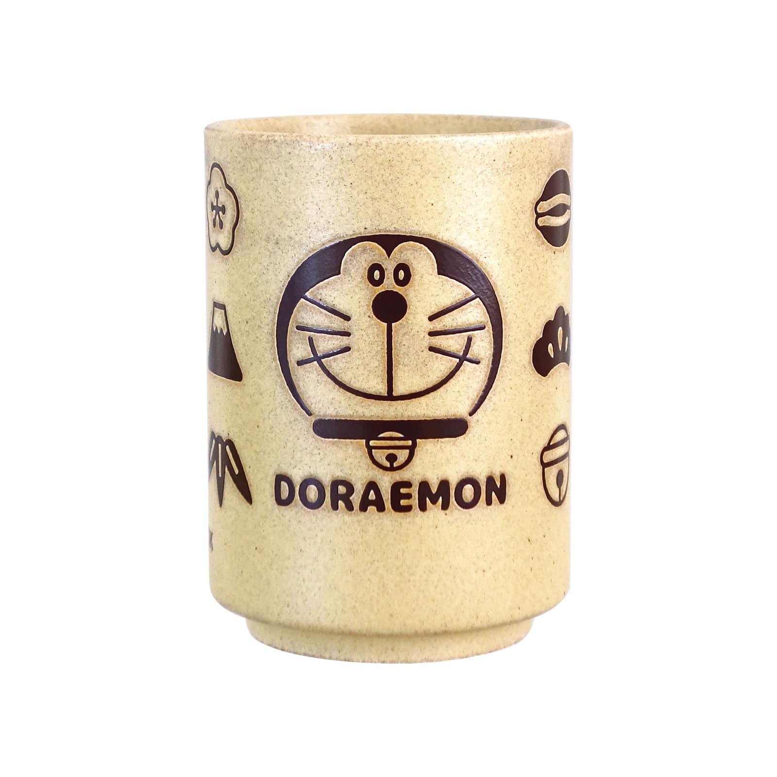 

Microwave and Dishwasher Auspicious Made in 009192 Doraemon Teacup, Approx. 270ml, Safe, Brown, Motif, Japan, коричневый
