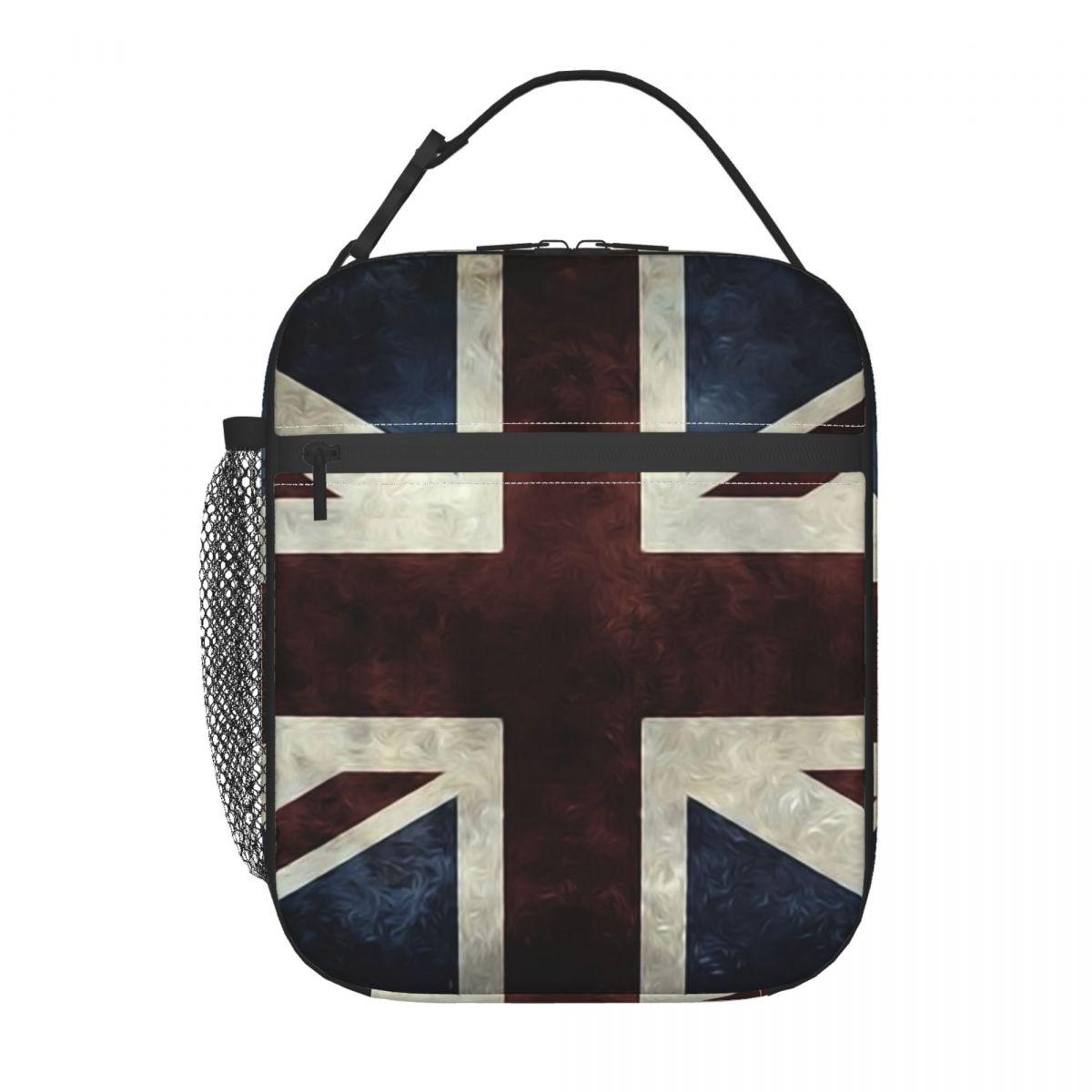 Union Jack Vlag van het VK Geïsoleerde Lunchtas voor Vrouwen Kantoor Koeler Thermische Voedseldoos Draagtas Draagbare Lunchboxen Container One Size
