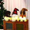 Frohe Weihnachten Leuchtende Zwergpuppe Plüsch Elf Weihnachtsmann Schneemann Rentier Weihnachten Gesichtsloser Zwerg LED-Licht Partyzubehör Heimdeko Geschenk