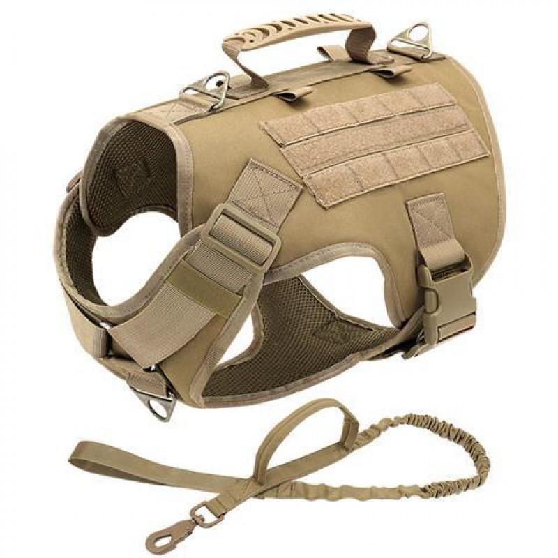 Pet Harness And Leash Set For Large Dogs With Adjustable Nylon Material For Training And Walks S