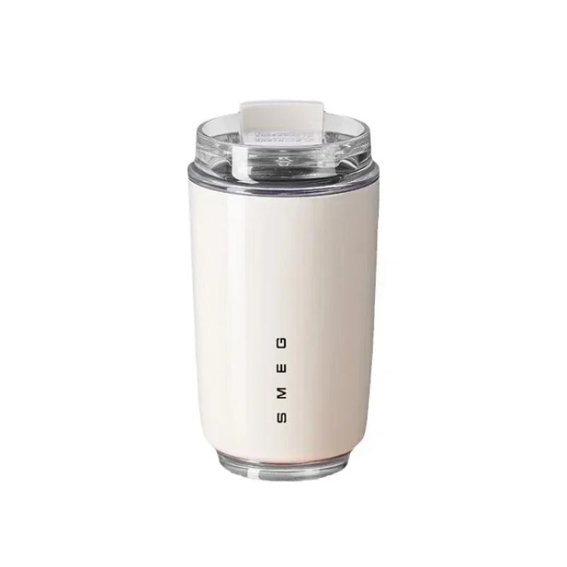 Thermosbecher Heißer Kaffee Isoliert Edelstahl Thermoglasbecher Sportflasche mit Fach Wasser Weiß Thermos