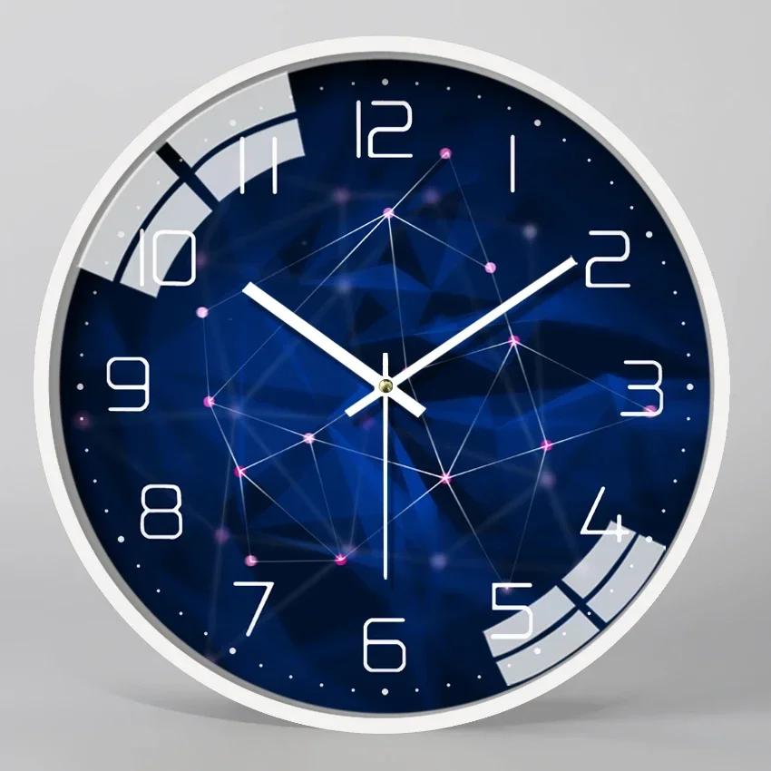

Modern Silent Wall Clock Metal Clock Living Room Bedroom Clocks Wall Home Decor Wall Watch Creative Reloj Cocina Pared FZ2B7D3B3 10 inch