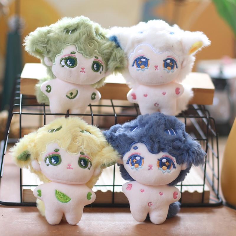 Cute Boy Cotton Doll Pendant With Missing Tooth Plush Keychain Transforming Little Sheep Backpack Ornament High-quality Hanging Decoration 12cm)