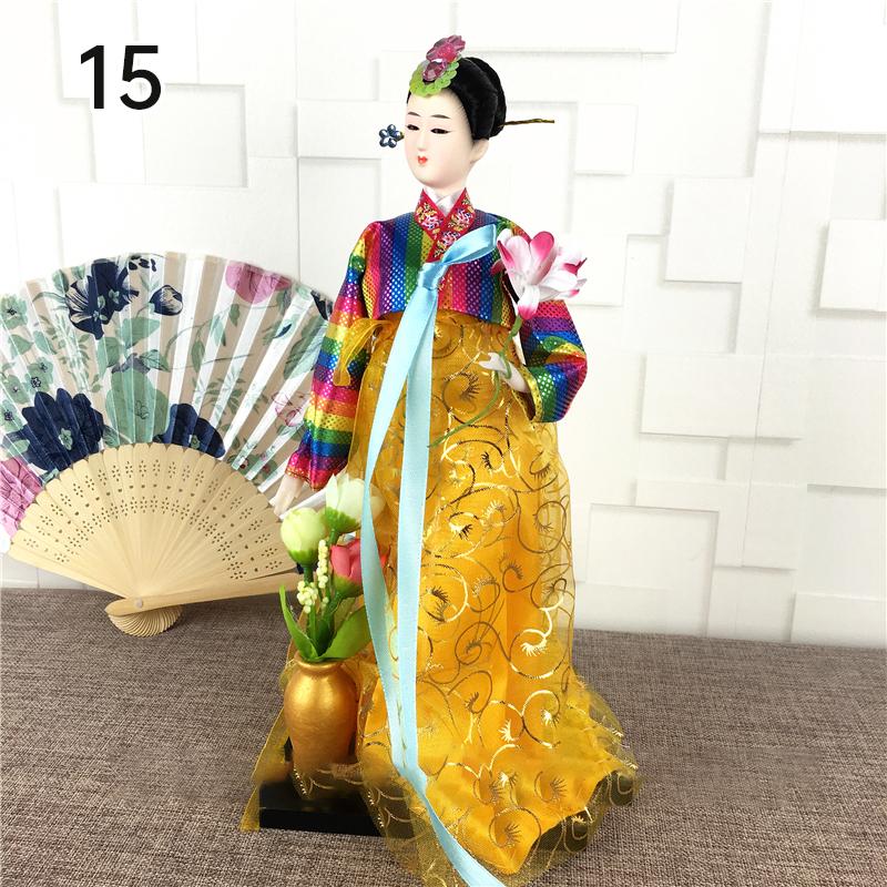 Korean Palace Hanbok Doll Ornament Princess Korean Drama Doll Toy Restaurant Home Decor Display Miniatures Desktop Ornament Gift