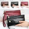 1Pc Wallet Lady Long Lasual Bright Face Clutch Zipper Phone Bag
