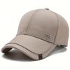 Baseball Label Buckle Silver Square Neutral Gender Women  Men For Caps Spring And Autumn Outdoor Adjustable Casual Hats Hip Hop Urban Street Style