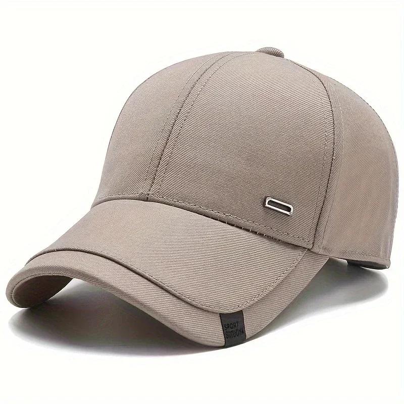 Baseball Label Buckle Silver Square Neutral Gender Women Men For Caps Spring And Autumn Outdoor Adjustable Casual Hats Hip Hop Urban Street Style