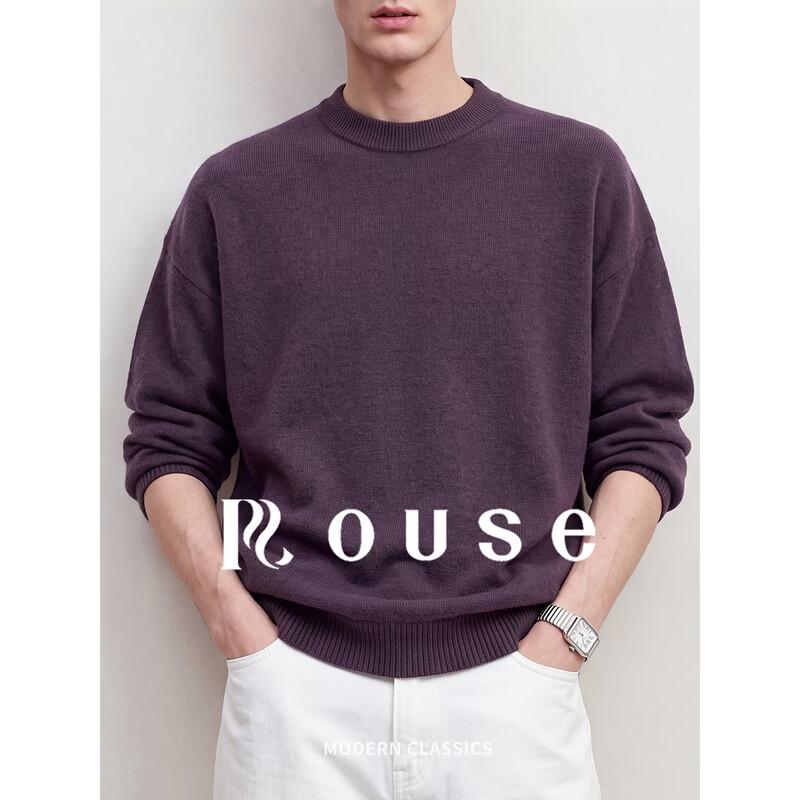 Men's Premium Wool-Cashmere Blend Crew Neck Pullover