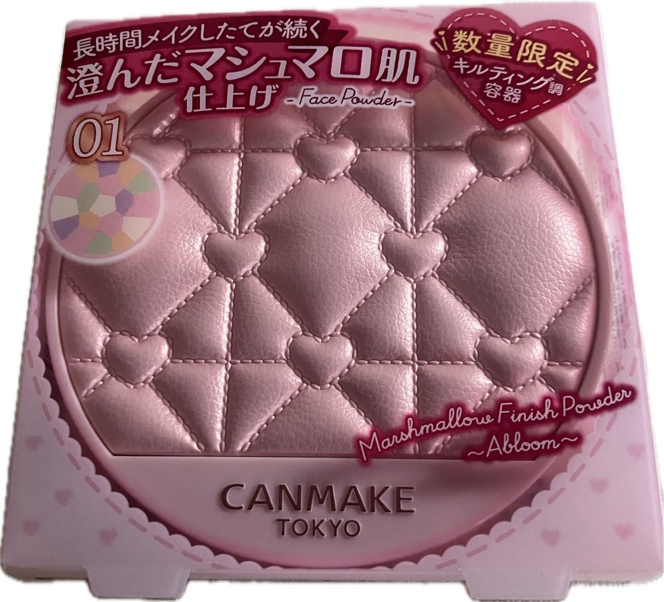 [Ограниченное количество] Пудра Canmake Marshmallow Finish Powder ~Abloom~/01 Стеганый футляр