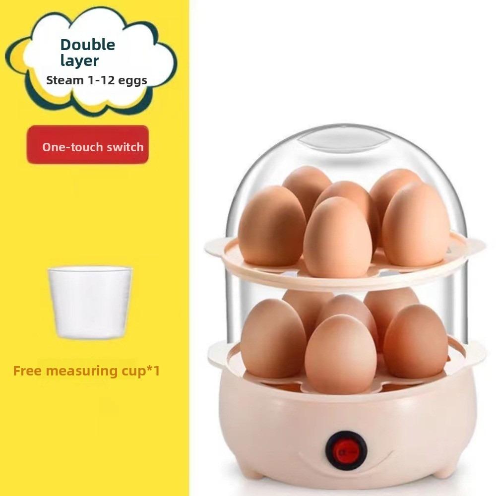 Multi-layer Egg Boiler Automatic Power Off Egg Poacher Breakfast Machine for Home Dormitory