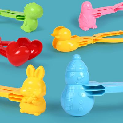Agrafă drăguț pentru bulgăre de zăpadă în formă de animal, pentru copii, din plastic, iarnă, iarnă