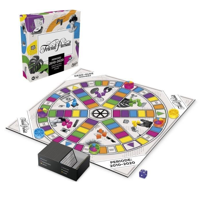Trivial pursuit - décennie : 2010 -2020 - jeu de plateau pour adultes et ados - version francaise - dès 16 ans