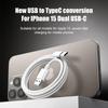 60W USB C Phone Cable For iPhone 16 15 17 Pro Max 17 Air Plus Fast Charging Type-C Charge Braided Cables USB To Type C Data Line