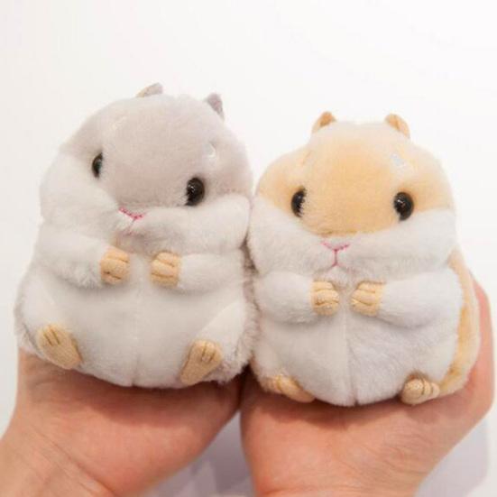 Cute Hamster Pendant Plush Clasp Key Key Chain Ring Keyring Handbag Car Decor