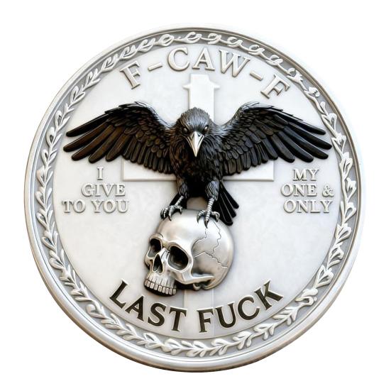 1/2/3Pcs Raven Skull Souvenir Coin Double-Sided Attitude Crow Challenge Coin Token of Freedom Humor
