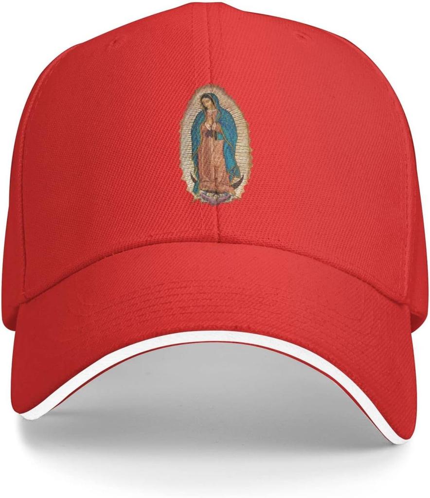 Our Lady of Guadalupe Virgin Mary Baseball Cap Polyester Adjustable Classic Hat Unisex Outdoor