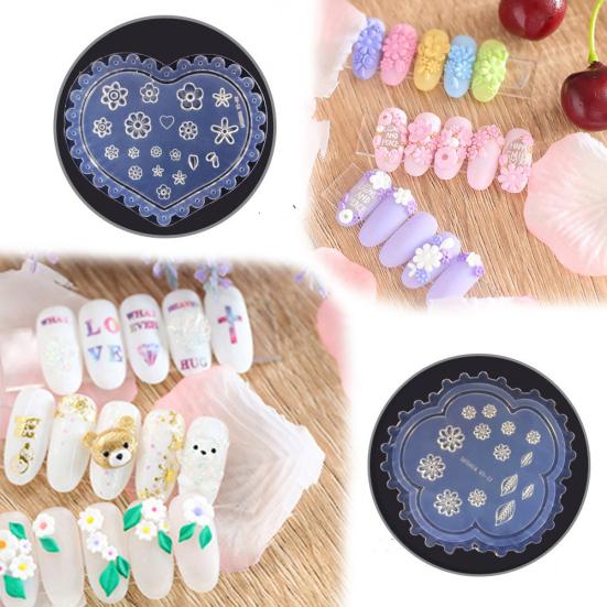 Nail Art Silikonform Blätter Blume DIY Handwerk Schmuck Dekoration Zubehör