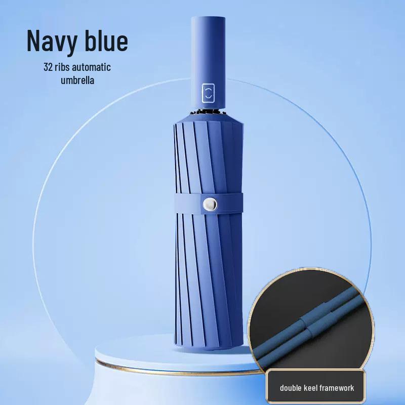 72-Rib Automatic Windproof UV Protection Umbrella: Extra Large, Foldable, Rain or Shine