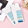 Planner Accessories for Organization Index Sticker Tabs with Built-in Scale Ruler, Morandi Color Transparent Adhesive PET Page Markers, Compact